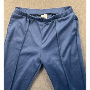 Kids Blue Zipper Ankle Pants‎ Elastic Waist Casual Everyday Wear